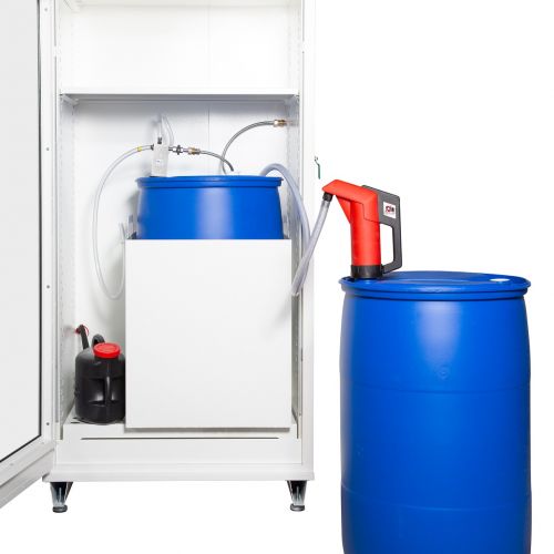 Överpumpning till invändigt fat